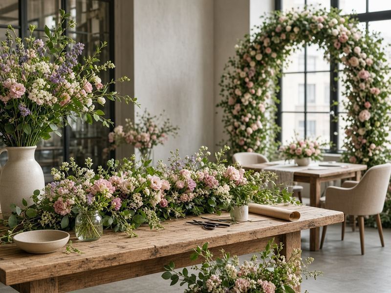 Event florals at Azureblush Atelier