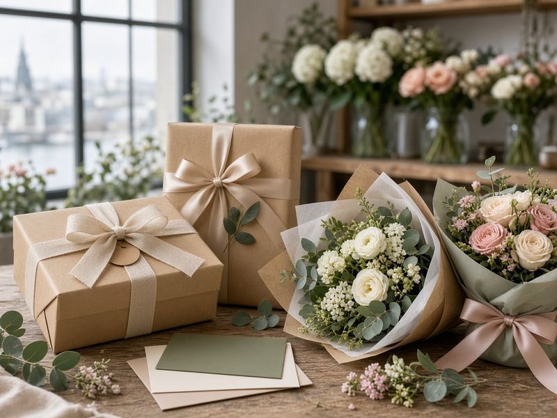 Gift wraps at Azureblush Atelier
